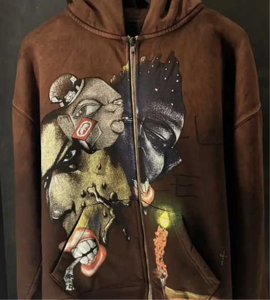 TRAVIS SCOTT x Ecko ComplexCon Exclusive Brown Zip Hoodie