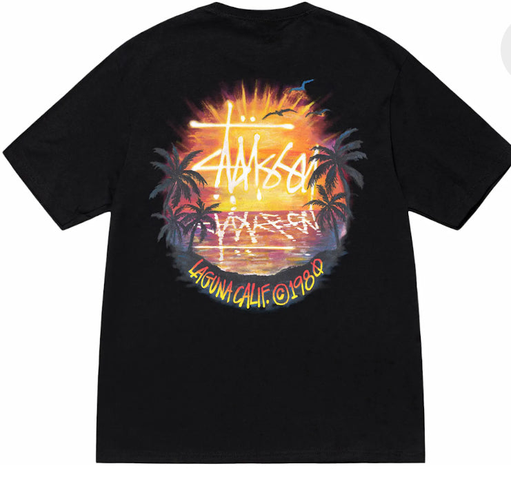 Stussy Sunset Tee Black