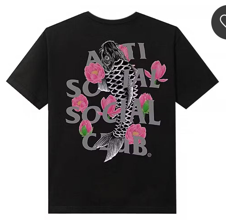 Anti Social Social Club ornamental 3m black tee