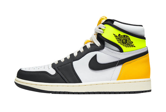 Jordan 1 High White Black Volt University Gold (GS)