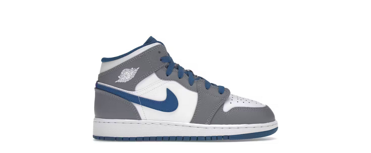 Jordan 1 Mid True Blue Cement (GS)