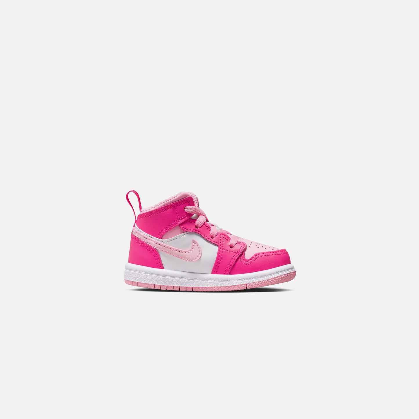 Jordan 1 Mid White Fierce Pink Mid (TD)