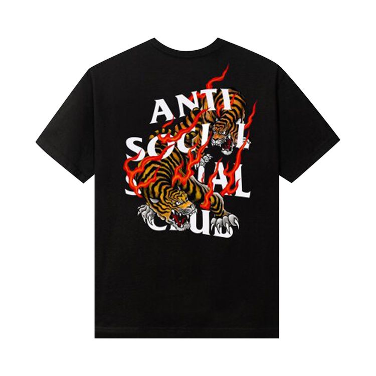 Anti Social Club Tiger Blood Tee -Black